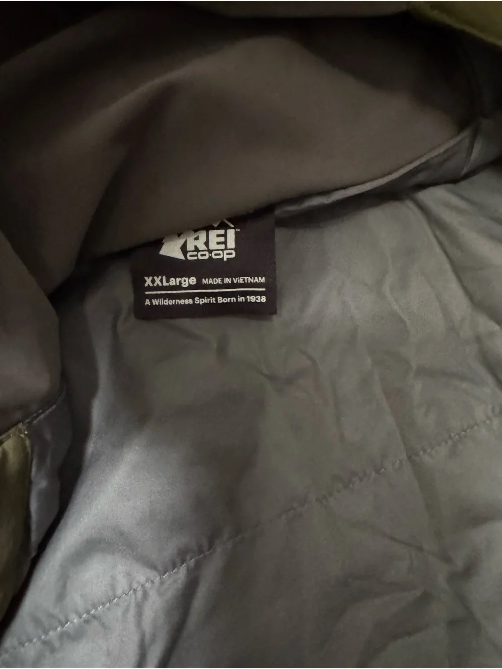 REI Men's Olive Green Bib Snow Joggers with Black Straps